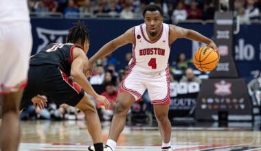 Score, live updates of Big 12 Conference college basketball game