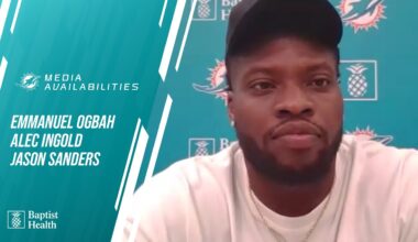 Ogbah, Ingold and Sanders meet with the media l Miami Dolphins