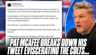 Pat McAfee Breaks Down His Tweet Eviscerating The Colts After Loss To Giants, Missing Playoffs