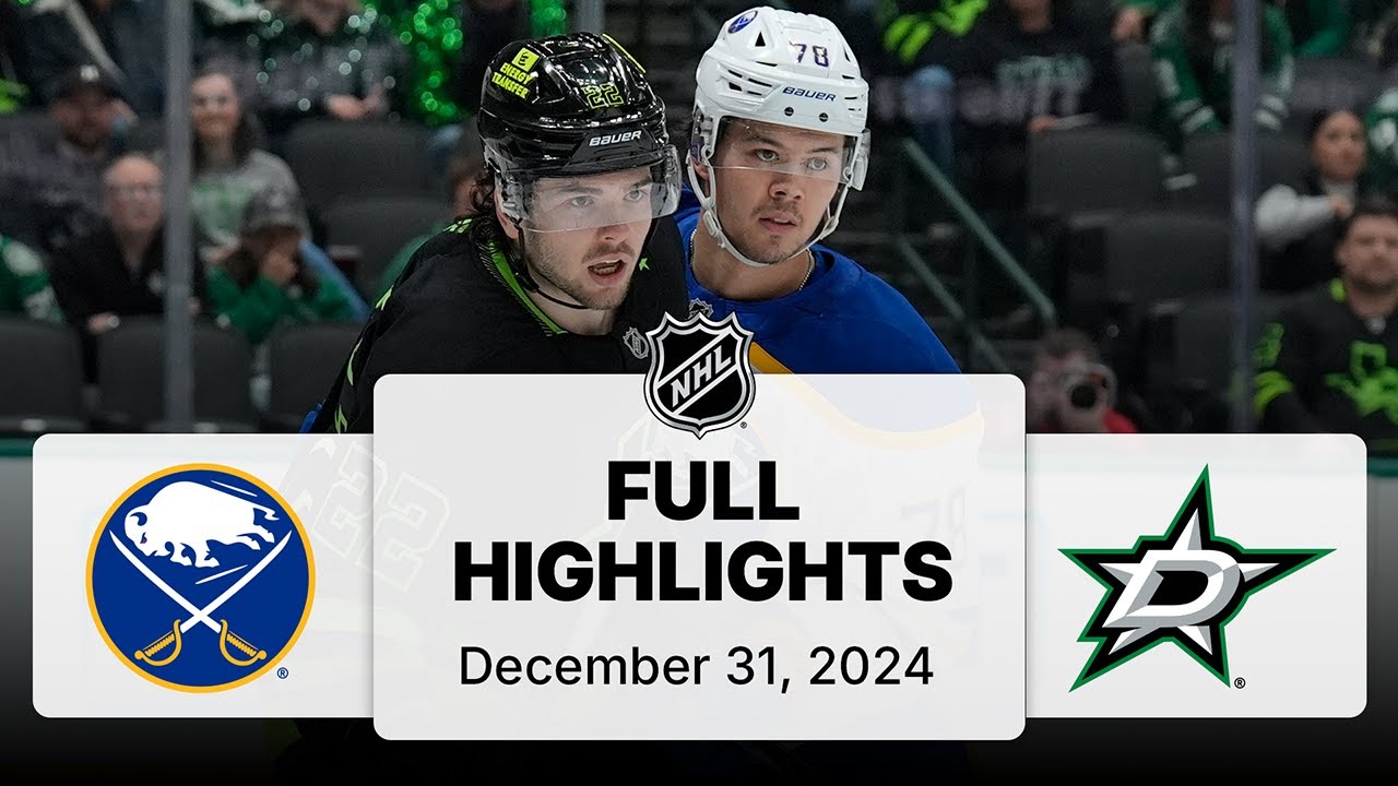 NHL Highlights | Sabres vs. Stars | December 31, 2025