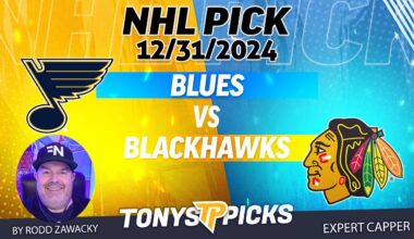 St Louis Blues vs Chicago Blackhawks 12/31/24 NHL Pick Prediction