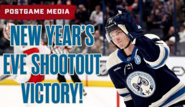 BLUE JACKETS WIN 4-3 IN A NEW YEAR'S EVE SHOOTOUT! 💥🎩 ADAM FANTILLI GAME-WINNER! | Postgame Media