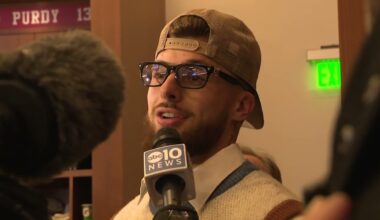 San Francisco 49ers rookie WR Ricky Pearsall talks about his big game against the Detroit Lions