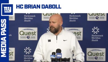 Brian Daboll Previews Week 18 vs. Eagles | New York Giants