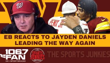 EB Calls In To Hype Up The Commanders Playoff Berth | Sports Junkies