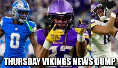Minnesota Vikings News Dump (1.2.2025) | Lions CB Talking Smack, Jones Good to Go, Jets Owns DET