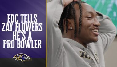 Zay Flowers Gets Emotional After Learning He's a Pro Bowler | Baltimore Ravens