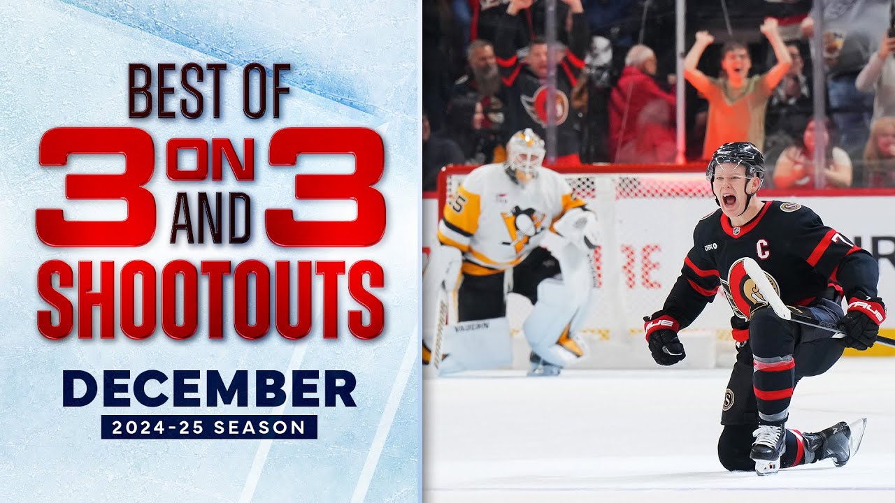 December's BEST 3-on-3 Overtime and Shootout Highlights | NHL 2024-25