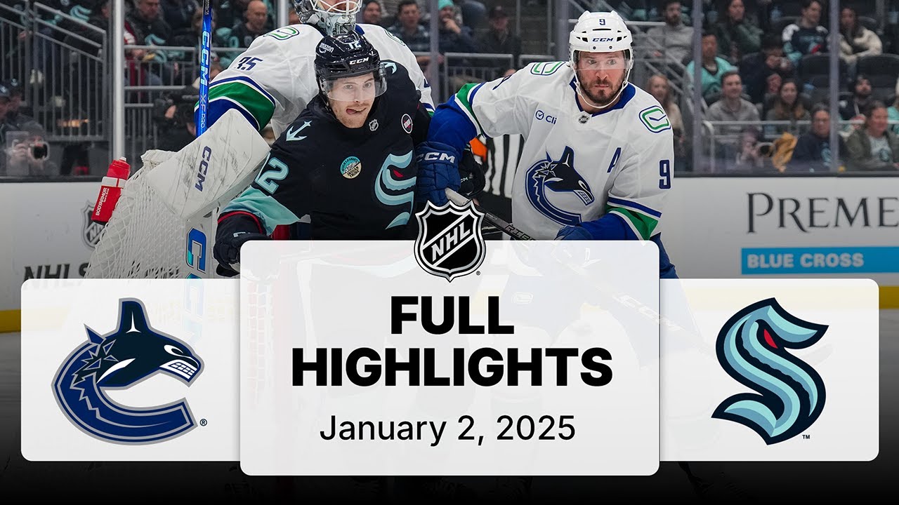 NHL Highlights | Canucks vs. Kraken | January 02, 2025