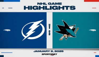 NHL Highlights | Lightning vs. Sharks - January 2, 2025
