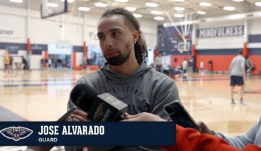 Jose Alvarado talks Return from Injury, City of New Orleans | Pelicans