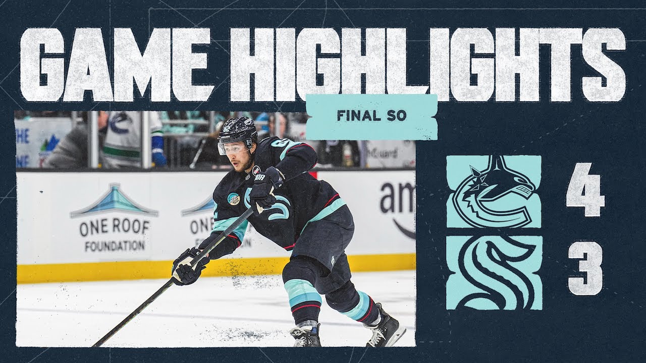 Seattle Kraken vs Vancouver Canucks | 01/02 Game Highlights