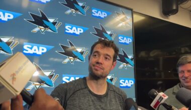 Vlasic Happy To Be Back for Sharks' Win