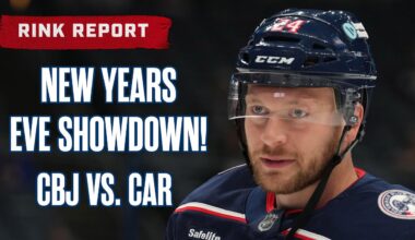 Happy New Year's Eve! 🎩💥 Blue Jackets Host the Hurricanes for a NYE Showdown! | Rink Report