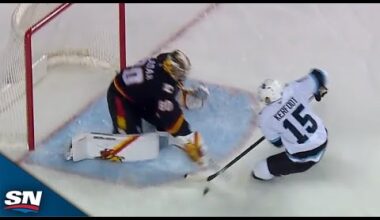 Flames' Dan Vladar Denies Utah HC's Alexander Kerfoot On Penalty Shot