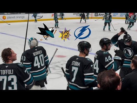 San Jose Sharks Game Vlog vs Tampa Bay Lightning 2024-2025 NHL Season