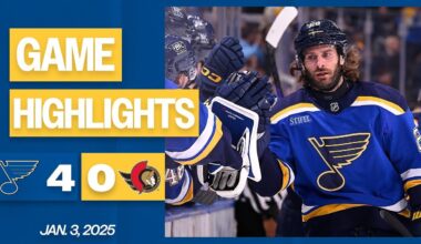 Game Highlights: Blues 4, Senators 0