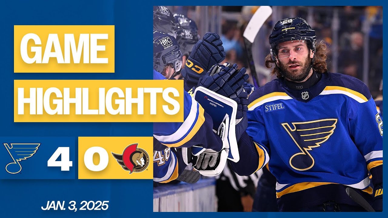 Game Highlights: Blues 4, Senators 0