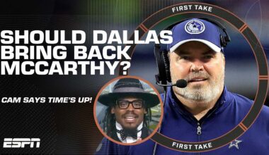 BRING MIKE MCCARTHY BACK ANOTHER YEAR FOR WHAT?! 🗣️ - Cam Newton says his time is up! 👀 | First Take