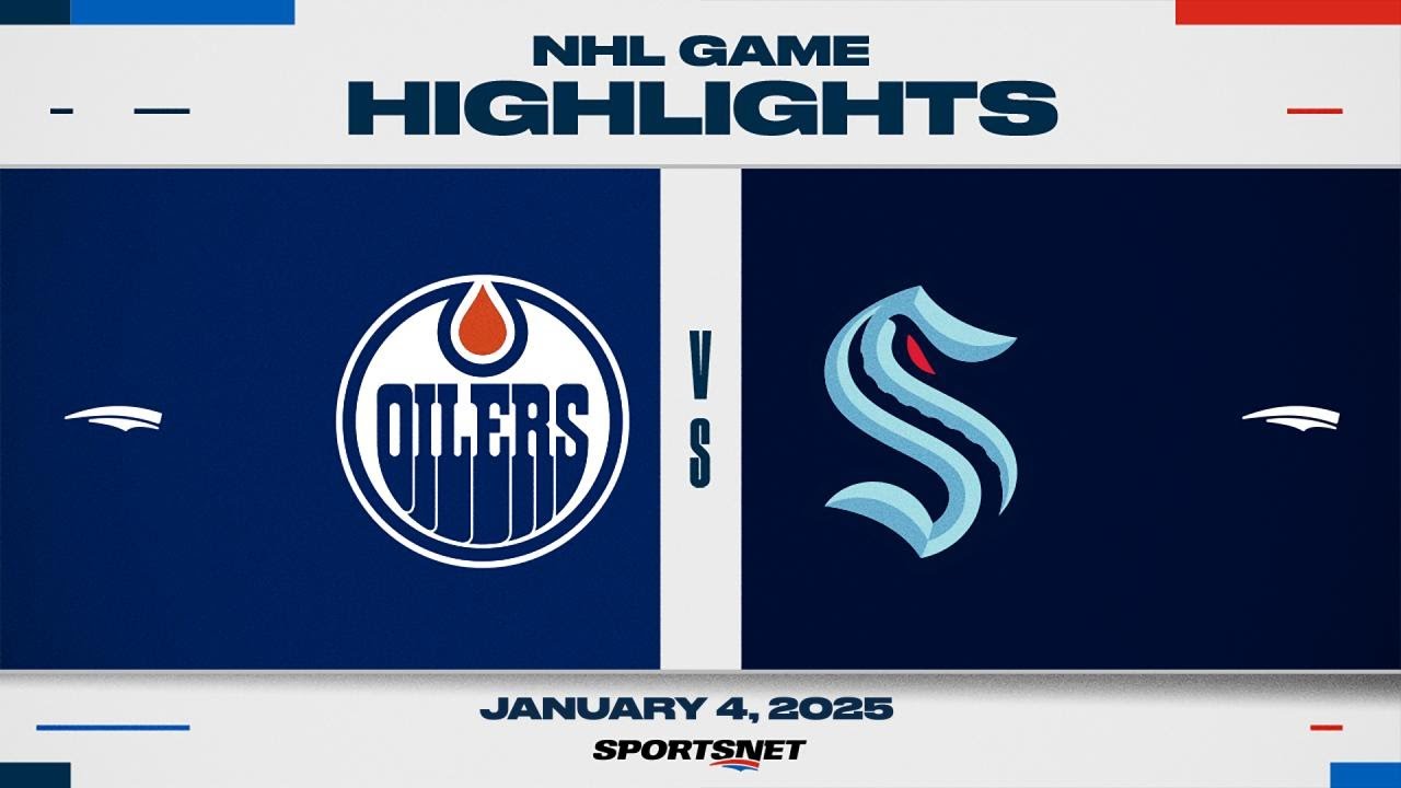 NHL Highlights | Kraken vs. Oilers - January 4, 2025