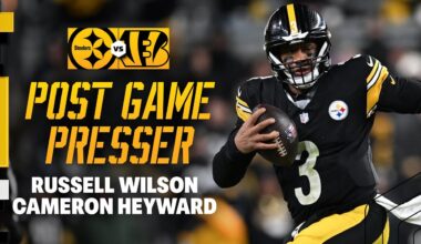 Russell Wilson & Cam Heyward Postgame Press Conference (Week 18 vs Bengals) | Pittsburgh Steelers