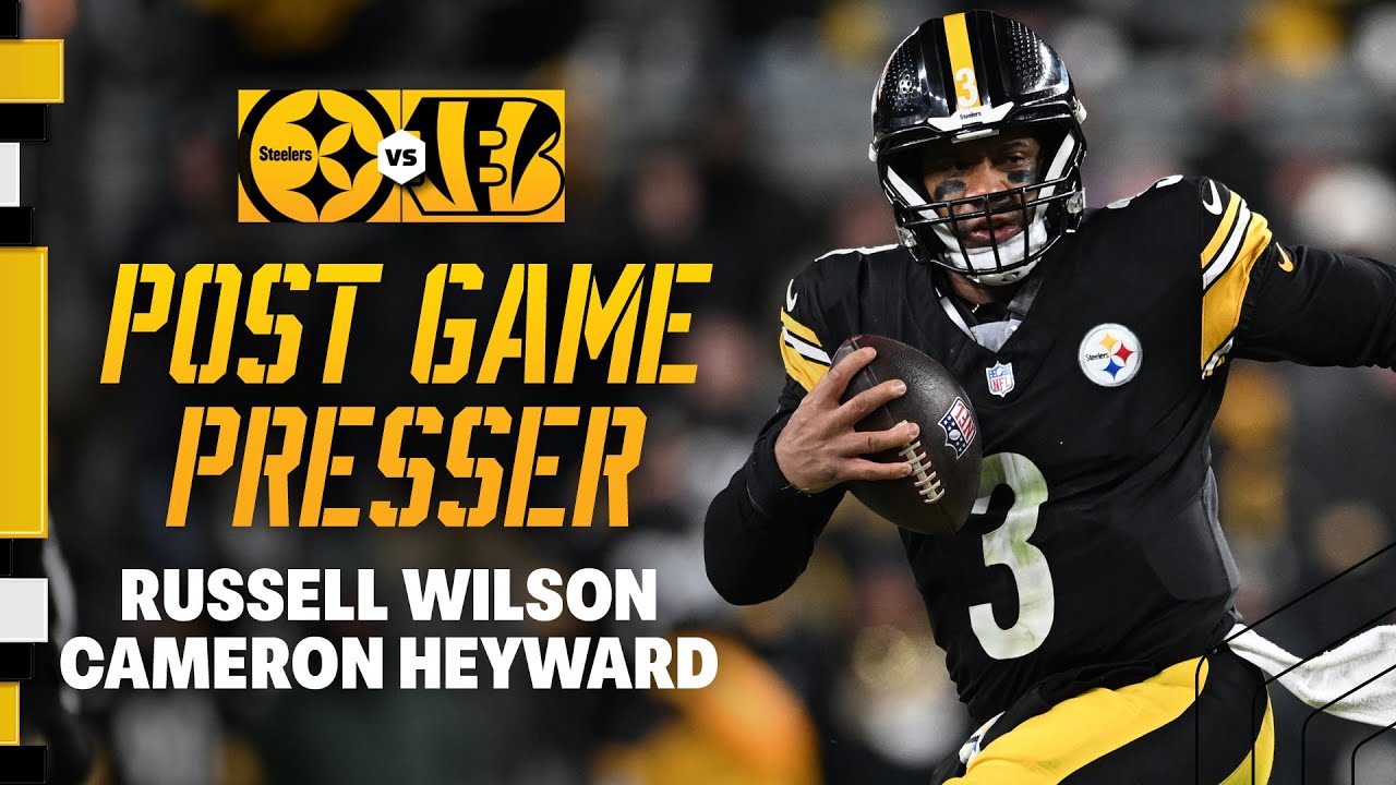 Russell Wilson & Cam Heyward Postgame Press Conference (Week 18 vs Bengals) | Pittsburgh Steelers