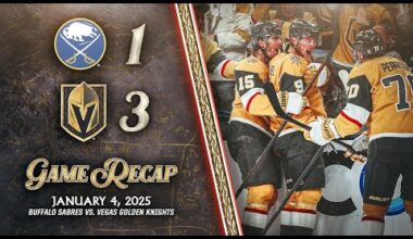 HIGHLIGHTS | Vegas Golden Knights 3, Buffalo Sabres 1 | Jan. 4, 2025