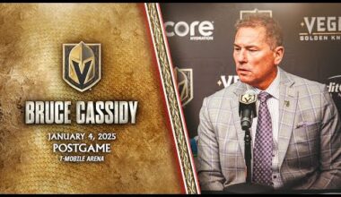 Bruce Cassidy Postgame 1/4: You Have To Be Able To Call On Guys & Trust Them