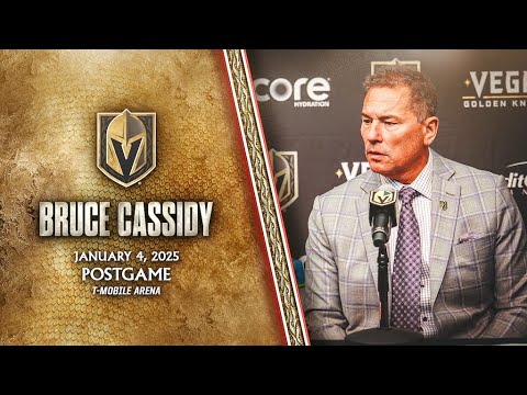 Bruce Cassidy Postgame 1/4: You Have To Be Able To Call On Guys & Trust Them