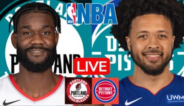 LIVE: PORTLAND TRAIL BLAZERS vs DETROIT PISTONS | NBA | PLAY BY PLAY | SCOREBOARD