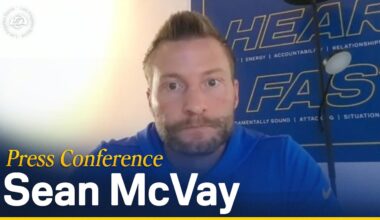 Sean McVay Discusses Injury Updates & Getting Rams Ready For Wild Card Matchup vs. Vikings