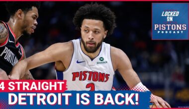 What A Time! Detroit Pistons Get Fourth Straight Win After Defeating The Portland TrailBlazers