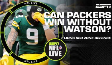 Will the Packers push past the Eagles without Christian Watson? 👀 + Lions' Red Zone 😮‍💨 | NFL Live
