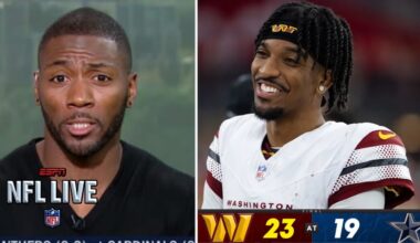 NFL LIVE | "No one wants to face Commanders in NFC playoffs" - Ryan Clark on J. Daniels beat Cowboys