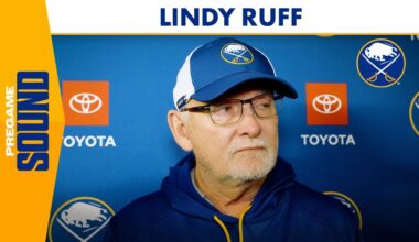 Aube-Kubel & Gilbert In, Bryson & Lafferty Out Against Vegas| Buffalo Sabres Coach Lindy Ruff