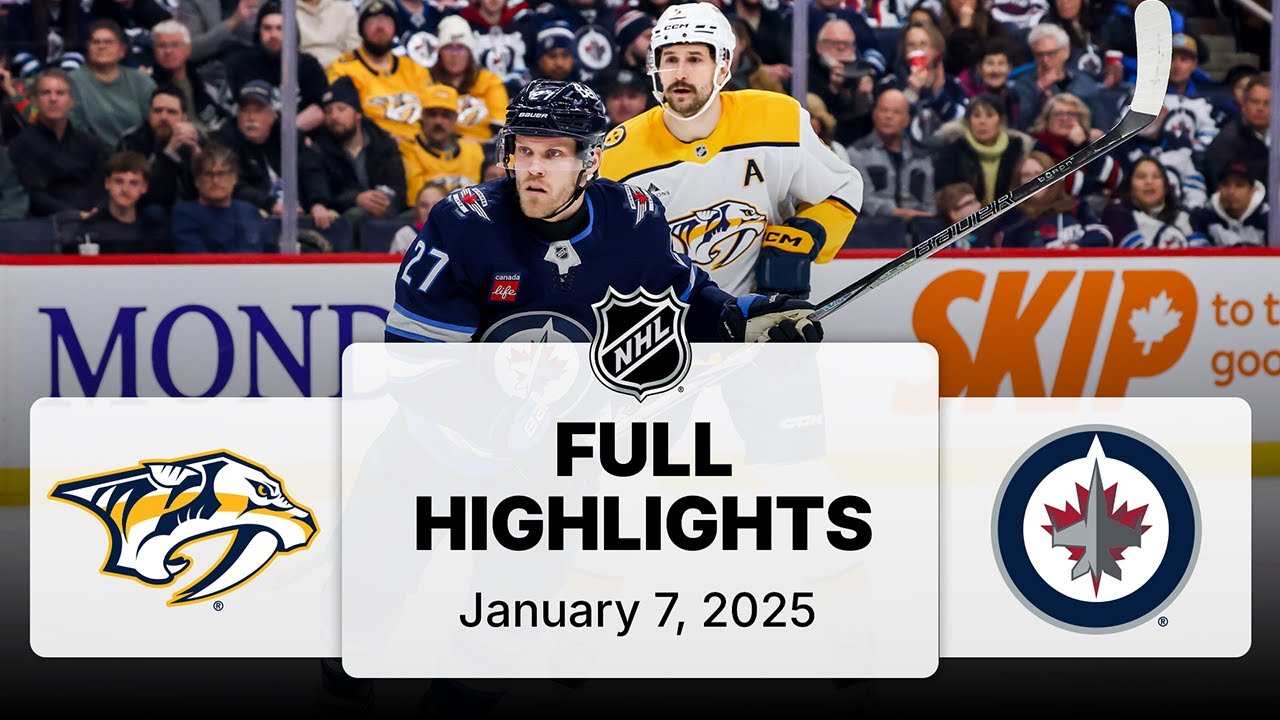 NHL Highlights | Predators vs. Jets | January 07, 2025