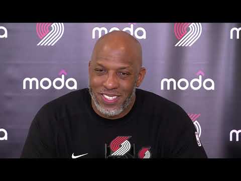 Chauncey Billups Postgame Interview | Portland Trail Blazers 115, Detroit Pistons 118