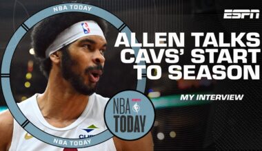 My Interview with Jarrett Allen: Cavs’ hot start, chemistry with Evan Mobley & fashion | NBA Today