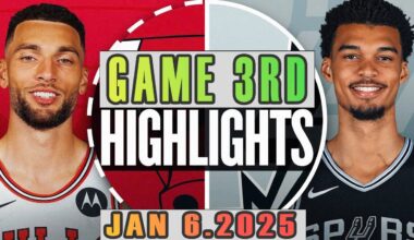 Chicago Bulls Vs San Antonio Spurs Game 3rd Highlights Jan 06,2025 NBA  Season 2024-25