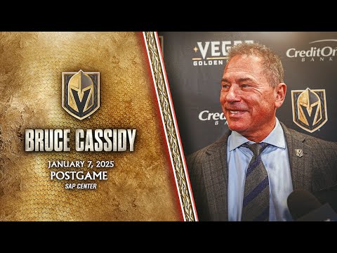 Bruce Cassidy Postgame 1/7: The Whole Bench Was Engaged & Dialed In