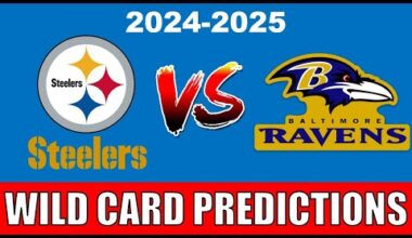 Pittsburgh Steelers vs Baltimore Ravens Wild Card Weekend Predictions!