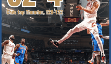 Best>West - Cavs move to an NBA-best 32-4 with 129-122 win over the Thunder