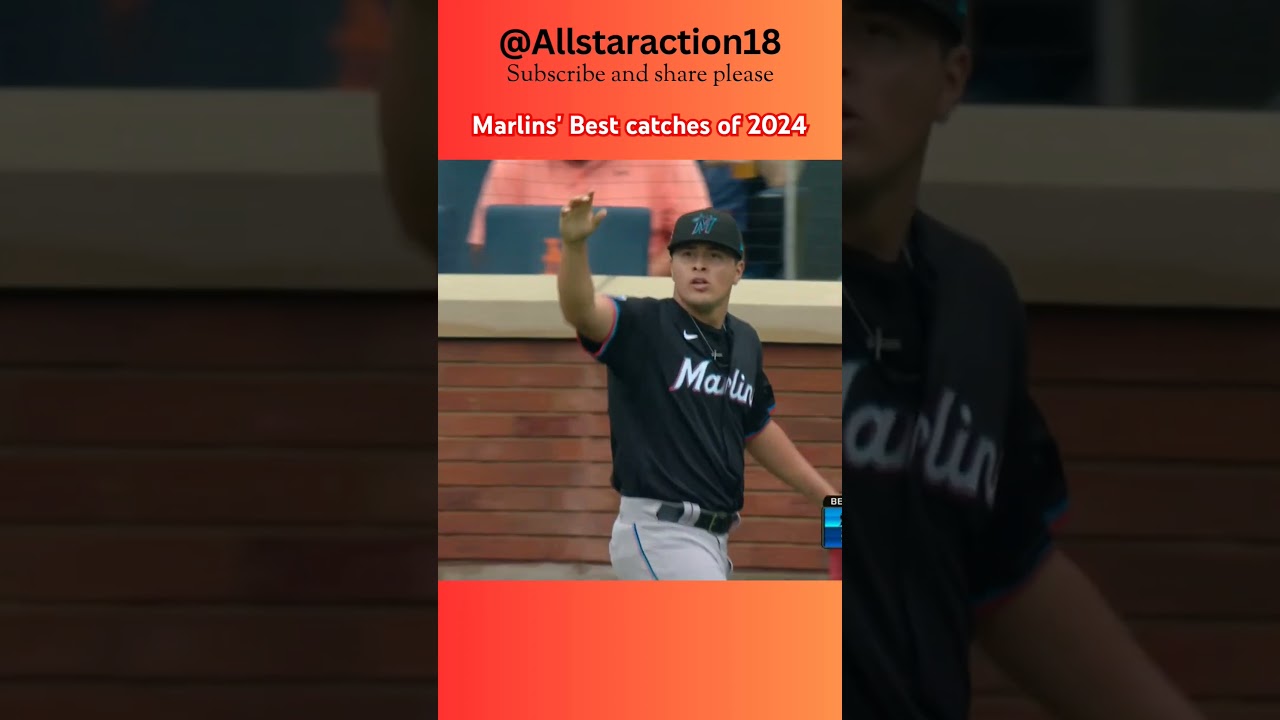 Marlins' Best catches of #2024 #shortvideo #mlbb #trending #motivation #shorts