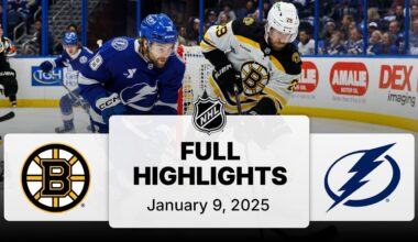 NHL Highlights | Bruins vs. Lightning | January 09, 2025