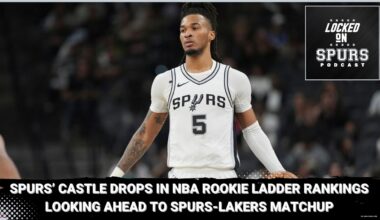 San Antonio Spurs' Stephon Castle continues to fall in NBA Rookie Ladder
