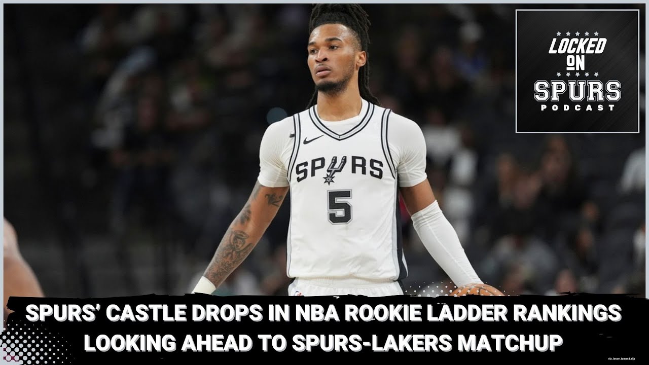 San Antonio Spurs' Stephon Castle continues to fall in NBA Rookie Ladder