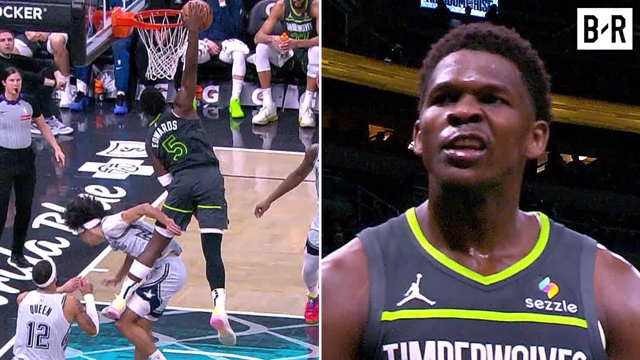 Anthony Edwards Throws Down Disrespectful Poster Dunk vs. the Magic 😤