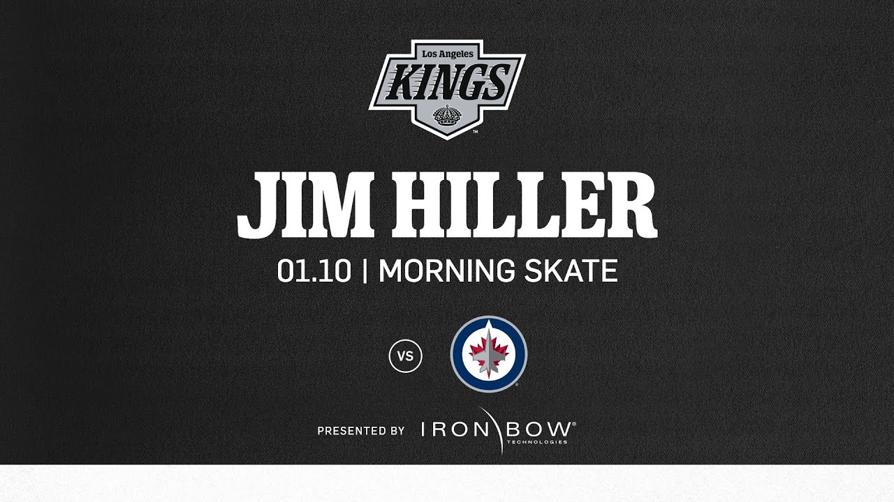 Head Coach Jim Hiller | 01.10.25 LA Kings Morning Skate ahead of Game Against Winnipeg Jets