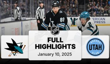 NHL Highlights | Sharks vs. Utah Hockey Club - January 10, 2025