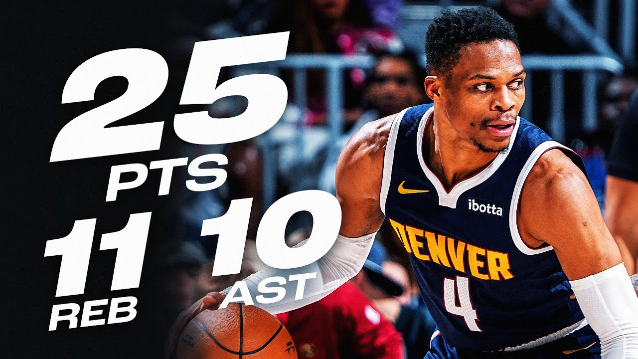 Russell Westbrook's 25-PT TRIPLE-DOUBLE vs Nets! | January 10, 2025